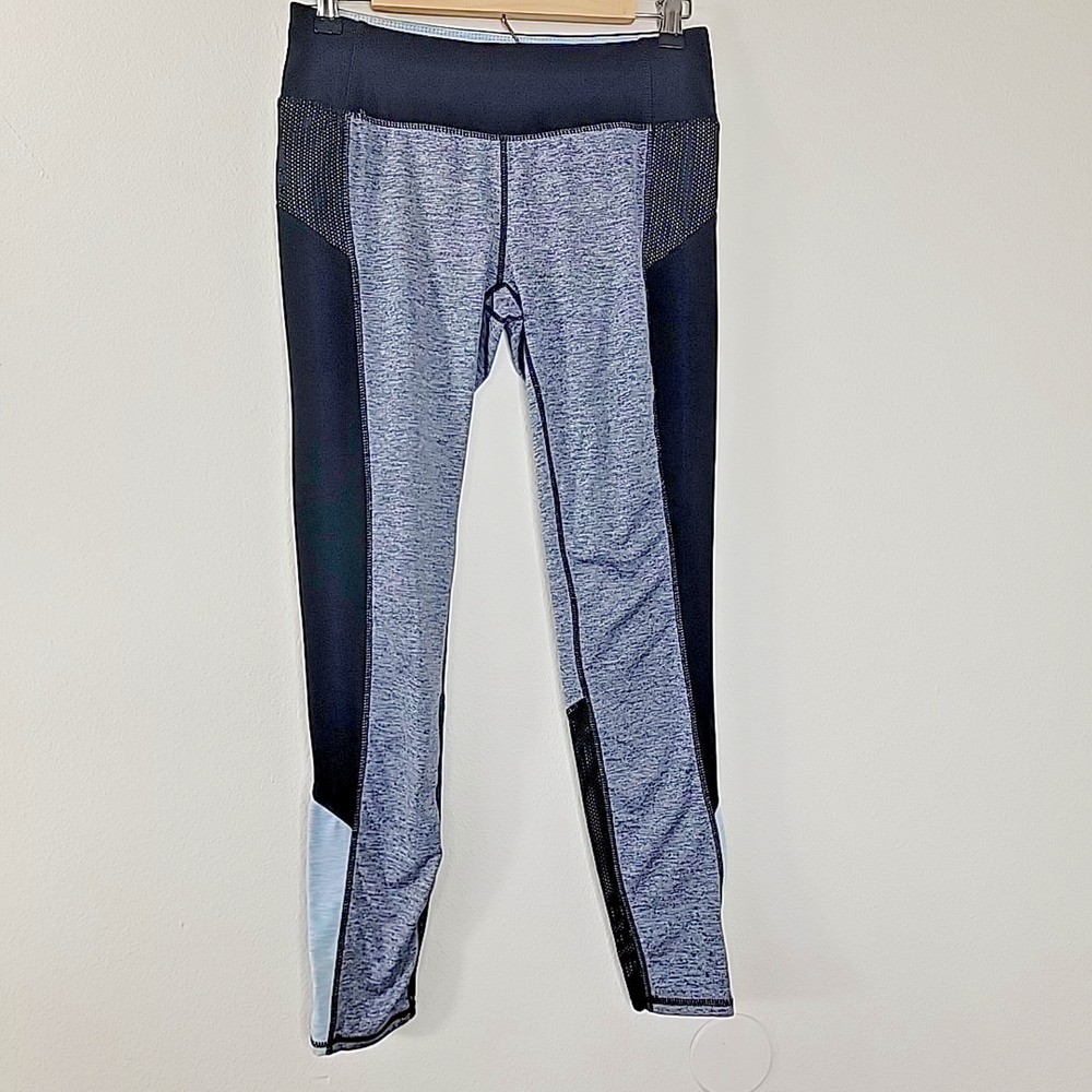 Tangerine Women’s Ankle Leggings Size Small Blue Accent‎ Mesh Athletic